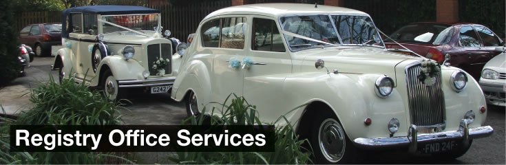 Registry Office Services Wedding Car Hire