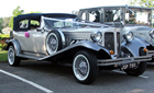 Silver Beauford Wedding Car