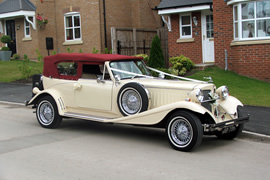 Burgundy Beauford Wedding Car