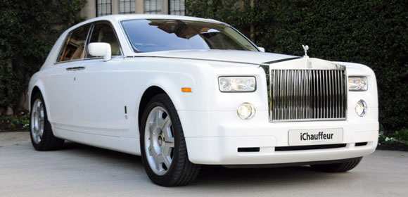 Rolls Royce white phantom