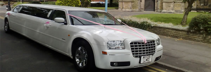 White Chrysler Limo