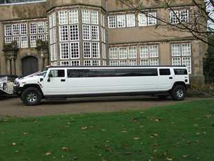 16 Seater White Hummer Limo